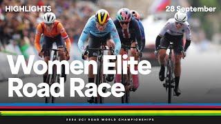 Women Elite Road Race highlights | 2024 UCI Road World Championships