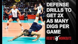 Volleyball Defence Drills For Improved Footwork and Speed