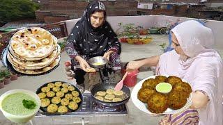 Village Life | Sham Ka Khana Special Aloo Kabab Tandoori Roti | Irma's Pakistani family vlog