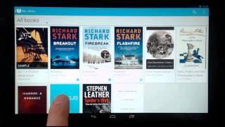 Nexus 10 eReader using Talkback