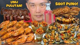 Shot Puno plus UNLI Pulutan Mukbang | Filipino Food Mukbang Philippines