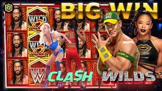 SLOT BIG WIN  WWE CLASH OF THE WILDS  - NEW ONLINE SLOT - ALL41 STUDIOS - ALL FEATURES