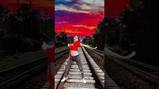 train v/s girl dance #vfx #shortsfeed #vfx golu