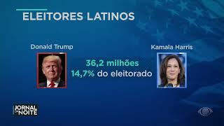 Kamala e Trump buscam votos de latinos em reta final de campanha