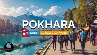 Pokhara, Nepal  Relaxing Walk Through Local Streets & Lakeside Life | 4K Asia Walk