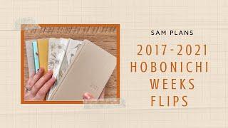 Hobonichi Flip Through the Years 2017-2021