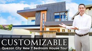 House Tour QC87 • "What a WELL-PLANNED Layout!" • 7BR Quezon City NEW Modern House and Lot for Sale