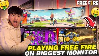 Playing Free Fire On World Biggest Monitor
