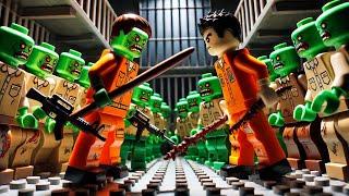 Final showdown: LEGO prisoner versus the relentless zombies horde