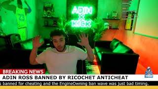 ADIN ROSS PERMANENTLY BANNED BY RICOCHET