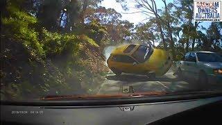 Overtaking Audi causes 3 car crash (2 cars roll) - Adelaide, South Australia