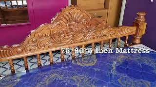 Mega Aadi Sale Offer.... Mixed Teak Wood Cot with Mattress #woodencot #woodenfurniture #teakwood