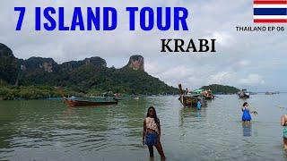 Krabi 7 Island Tour| Railey Beach| Phra Nang Cave| Chicken, Poda, Tup & Mohr Islands| Thailand 2024