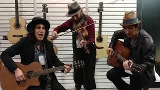 Mark Pierce playing with Paul Mars Black and Jo Dog Almeida - KRUTZ Strings at the NAMM Show 2019