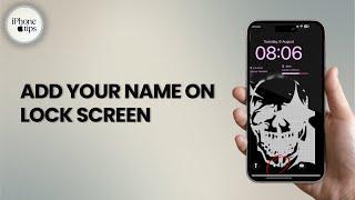 How to Add your Name on your iPhone Lock Screen!