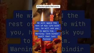 Effective spell that works, he will spend the rest of his life with you #viral #usa #shorts #uk #yt