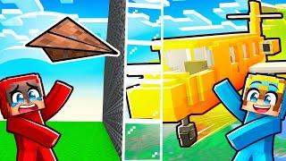 Nico vs Cash PLANE House Battle in Minecraft!