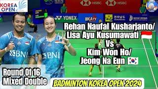 Rehan Naufal Kusharjanto/Lisa Ayu Kusumawati vs Kim Won Ho/Jeong Na Eun | Badminton Korea Open 2024