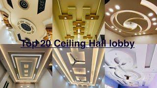 Top 20 False Ceiling Designs For Lobby hall Office 2025 #pop