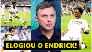 "O Endrick é BOM PRA CACE**! Esse gol no Real Madrid NÃO ME SURPREENDE porque..." Mauro Cezar ELOGIA