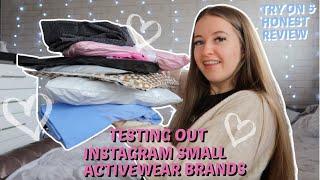 Testing out SMALL INSTAGRAM ACTIVEWEAR BRANDS - try on & review, UK size 8