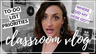 DESK DISASTER & TO-DO LIST PRIORITIZING | High School Teacher Vlog