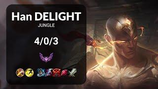 Han Delight Lee Sin vs Volibear JUNGLE - KR MASTER Patch 14.24