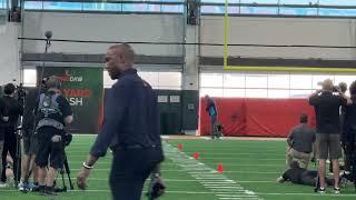 Xavier Restrepo 40 yard dash Miami Pro Day March 24, 2025