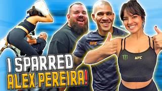 Alex Pereira vs Nina Drama sparring + the biggest Chama dance party | UFC