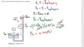 MECÁNICA DE FLUIDOS: Manometro tipo pozo ejercicio resuelto robert MOTT