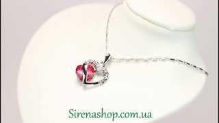 Sirenashop.com.ua: Бижутерия (Кулон Оделина) с кристаллами Swarovski