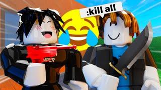 BEATING HACKERS IN MM2  (Funny Moments)