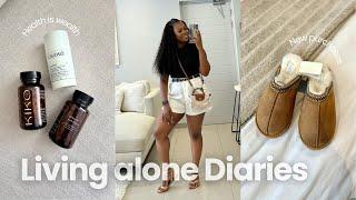 Living alone diaries: homebody era + apartment updates + self care