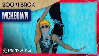 Kaylee McKeown SWEEPS backstroke events with Olympic record in 200m | Paris Olympics | NBC Sports