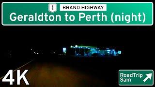 Geraldton to Perth hyperlapse - Brand Highway - Western Australia -  4K / Relaxing Music / POV