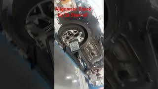 How to check Alignment Kia Sportage, Hyundai Gujrat motor