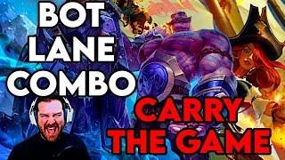 Braum + Miss Fortune CANNOT be Beat!! LEGENDARY Bot Lane Combo! We were Unstoppable! GG EZ