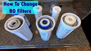 How to change the filters in an under sink reverse osmosis system