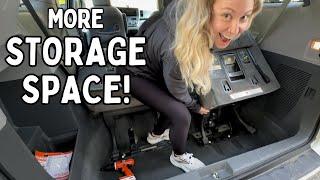 Removing the 2nd & 3rd Row Seats in my Toyota Sienna Minivan | Camper Conversion Project #1!
