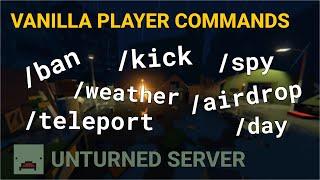 10 Vanilla Player Commands to Use on Unturned Server