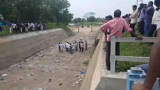 River coming ,,, Our farmers are welcoming the river with poojai