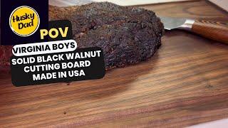 Why This Solid Wood Black Walnut Cutting Board by Virginia Boys is Far Superior - Review by Dad