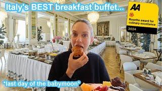 Visiting the best rated breakfast buffet in Italy