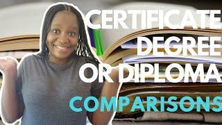 Types of Qualifications "Certificates vs Diplomas vs Degrees"