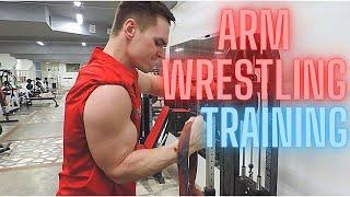 Armwrestling training. Тренировка по армрестлингу