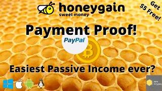 Honeygain Payout Proof PayPal/Bitcoin Payouts - December 2021