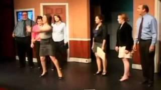 Mayim Bialik doing the Blossoms dance in a show