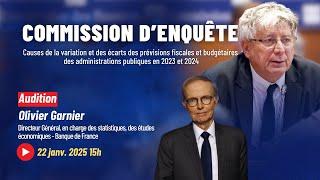 Commission d’enquête - déficits et prévisions budgétaires : audition Banque de France