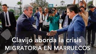 Clavijo aborda en Marruecos la crisis migratoria