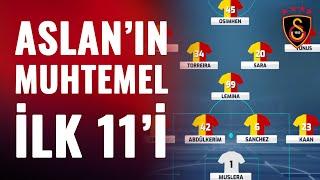 Galatasaray'ın Muhtemel İlk 11'i | Samsunspor - Galatasaray